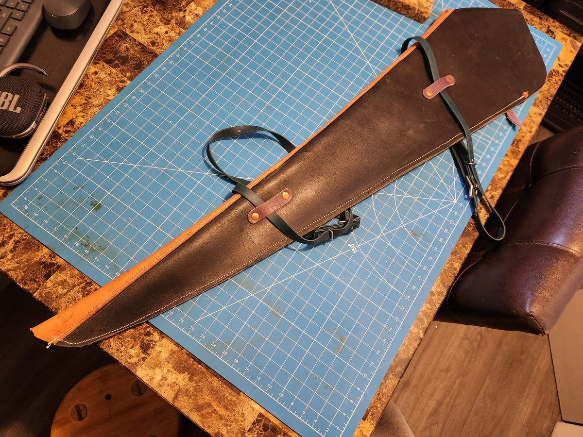 Rifle scabbard/ Soft leather gun case