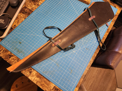 Rifle scabbard/ Soft leather gun case