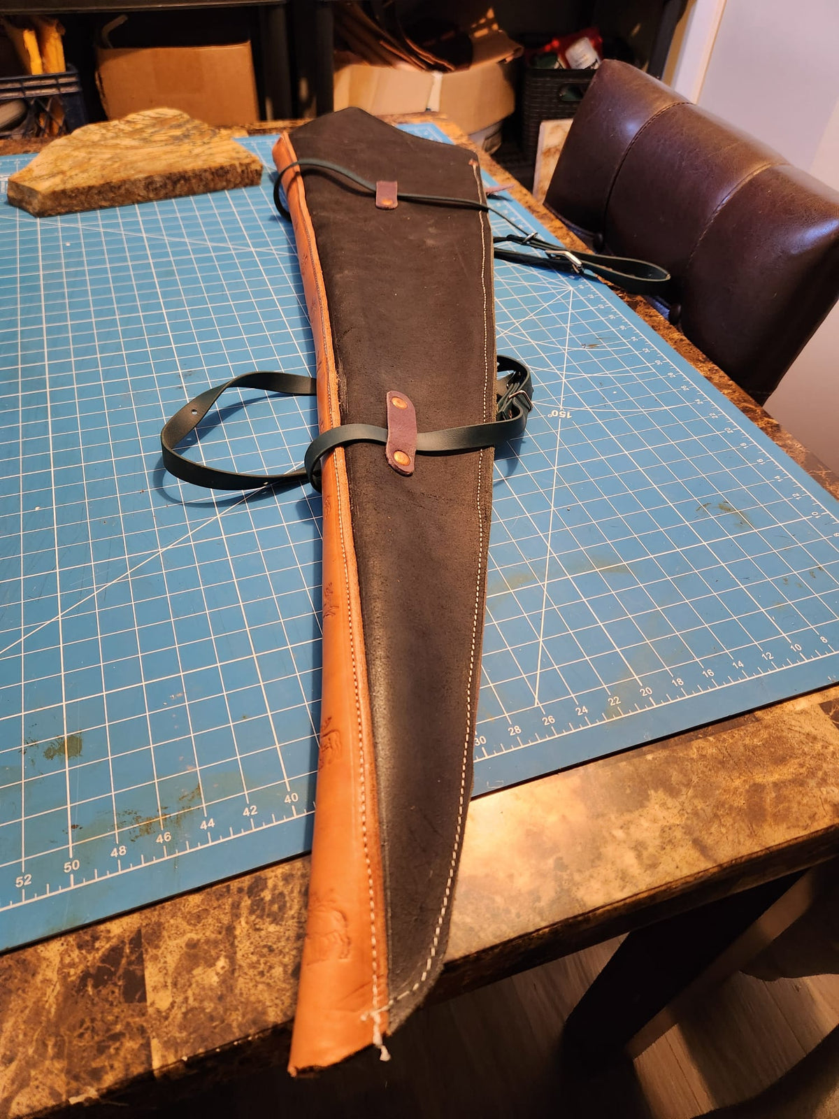 Rifle scabbard/ Soft leather gun case