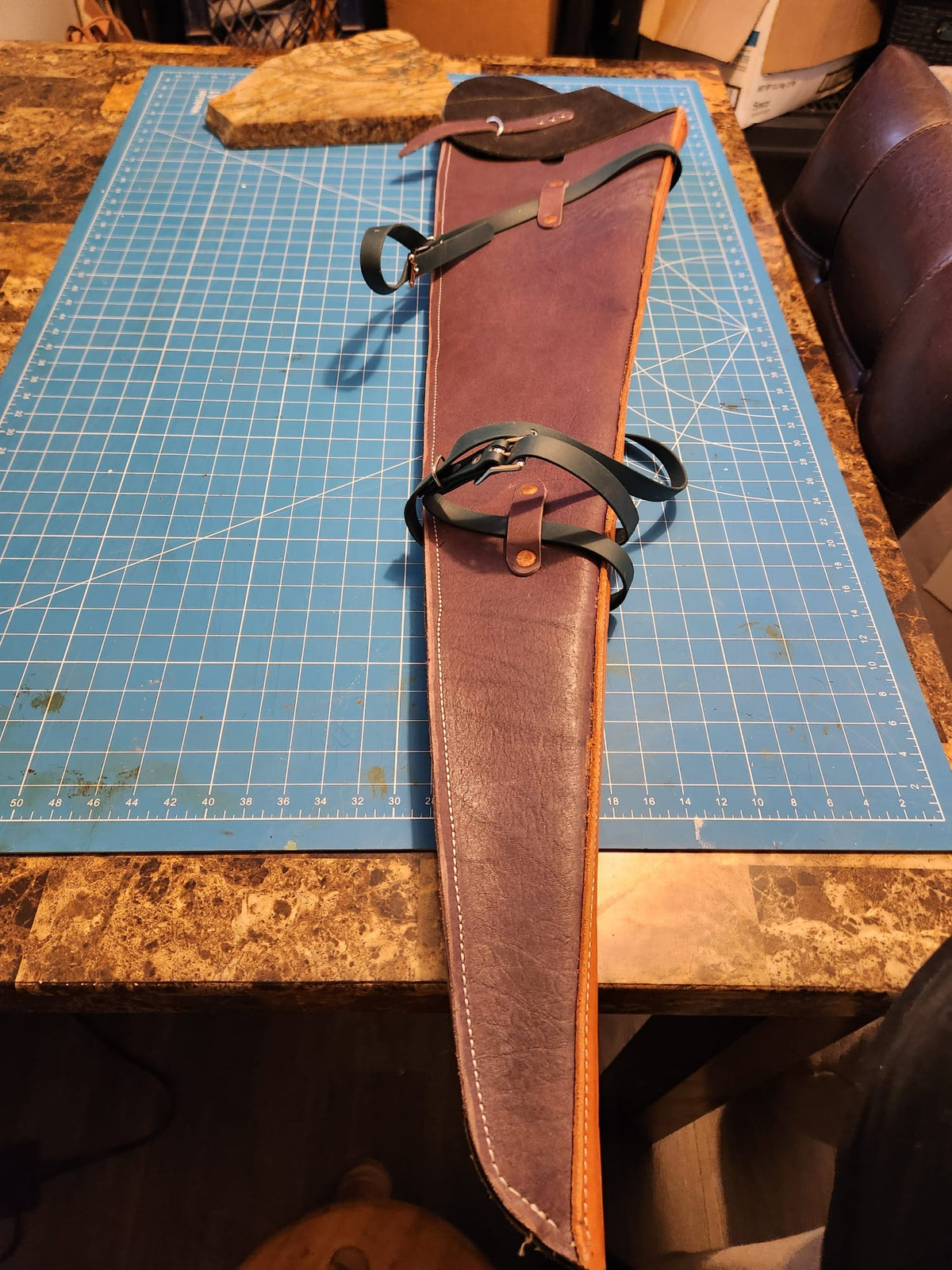 Rifle scabbard/ Soft leather gun case