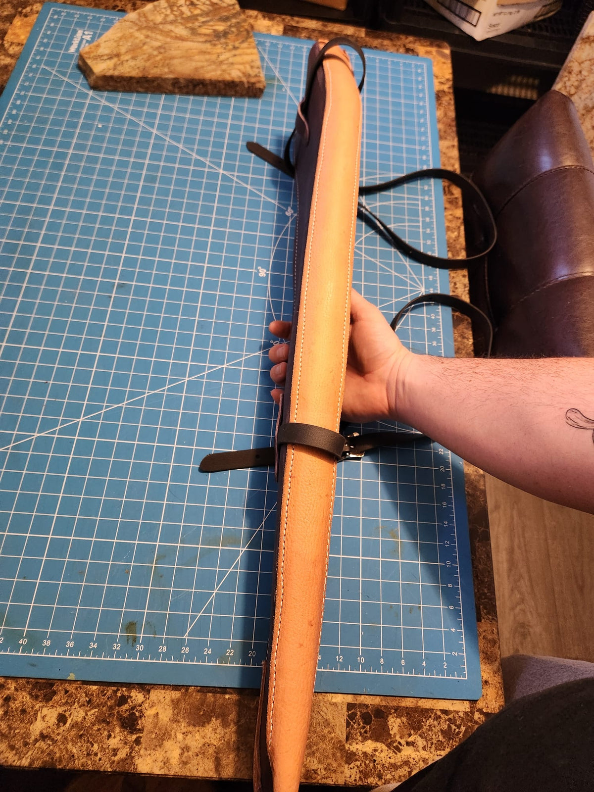 Rifle scabbard/ Soft leather gun case