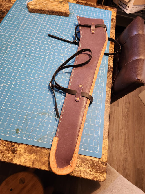 Rifle scabbard/ Soft leather gun case