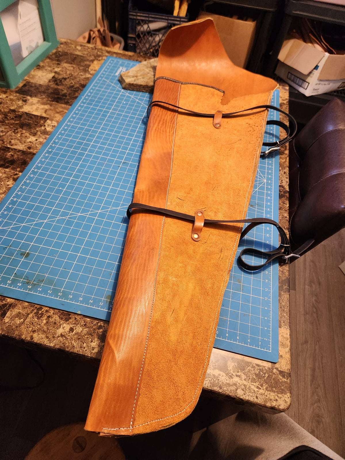 Rifle scabbard/ Soft leather gun case