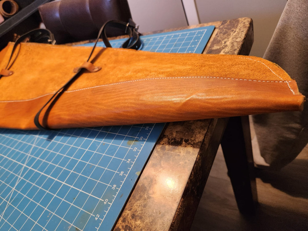 Rifle scabbard/ Soft leather gun case