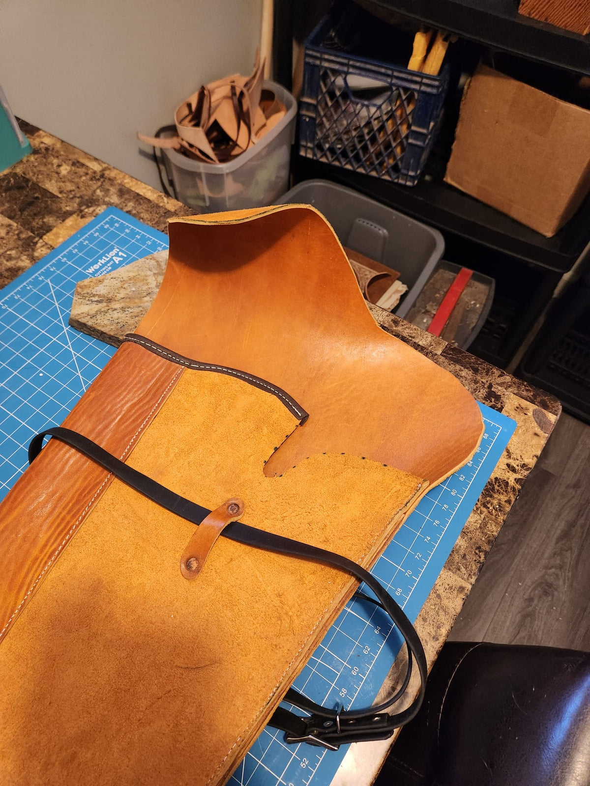 Rifle scabbard/ Soft leather gun case