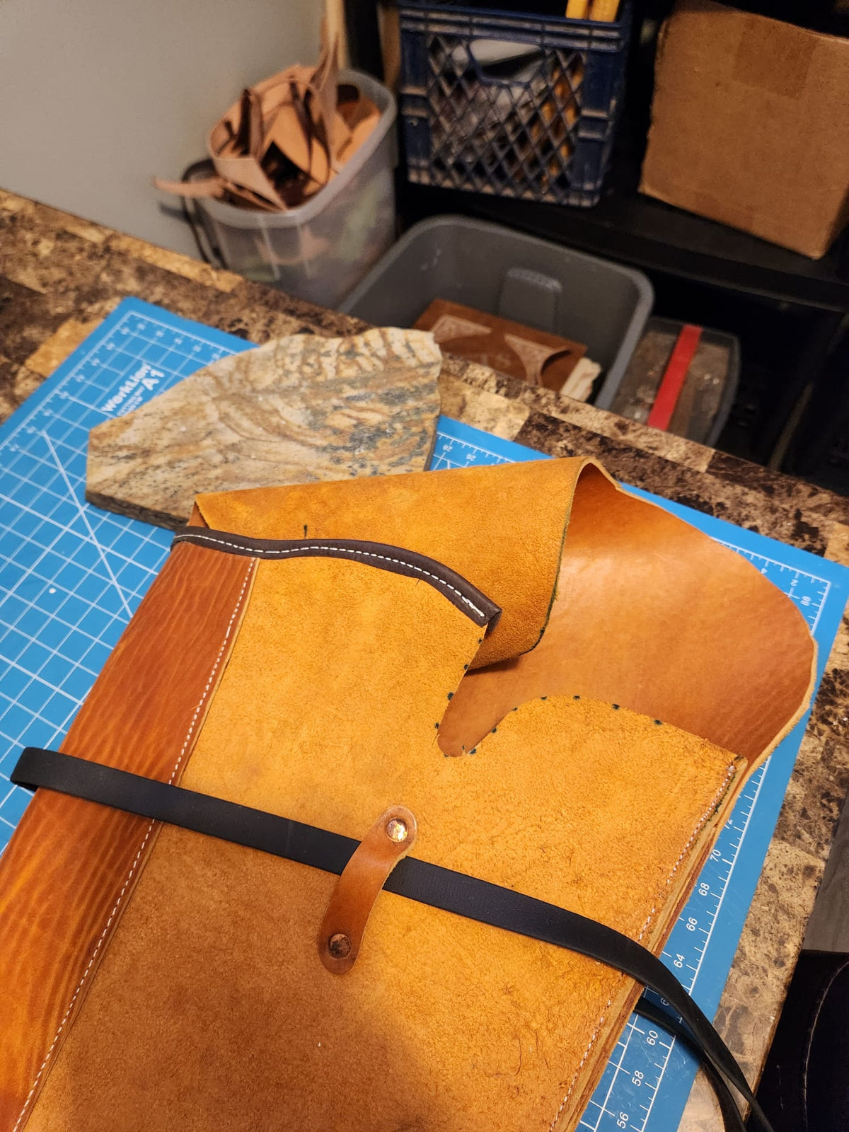 Rifle scabbard/ Soft leather gun case